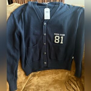 Guess Jeans Men’s Button Up Cardigan Sweater - Size: Large NWT